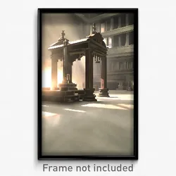 Pixel Art Poster - Monumental Smithy (8 Bit Psychedelic Trippy Video Game Print)