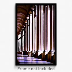 Pixel Art Poster - All Over The Place Colonnade (8 Bit Video Game Print)