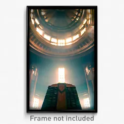 Pixel Art Poster - Tall Nave (8 Bit Psychedelic Trippy Weird Video Game Print)