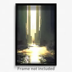 Pixel Art Poster - Fluid Ghetto (8 Bit Psychedelic Trippy Video Game Print)