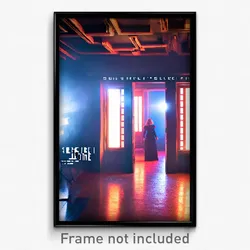 Pixel Art Poster - Secret Home (8 Bit Psychedelic Trippy Weird Video Game Print)