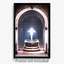 Pixel Art Poster - Clear Crypt (8 Bit Psychedelic Trippy Weird Video Game Print)