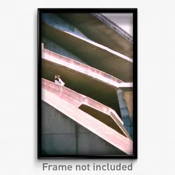 Pixel Art Poster - Concrete Heights (8 Bit Psychedelic Trippy Video Game Print)