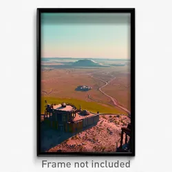 Pixel Art Poster - Glaring Wasteland (8 Bit Psychedelic Trippy Video Game Print)