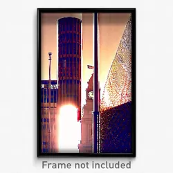Pixel Art Poster - Negligible London (8 Bit Psychedelic Trippy Video Game Print)