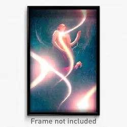 Pixel Art Poster - Mysterious Dreamscape (8 Bit Psychedelic Video Game Print)