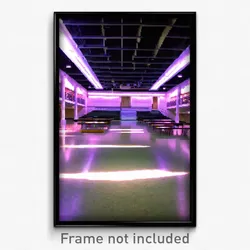 Pixel Art Poster - Empty College (8 Bit Psychedelic Trippy Video Game Print)