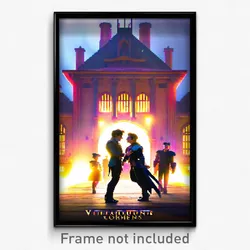 Pixel Art Poster - Villainous Commons (8 Bit Psychedelic Video Game Print)