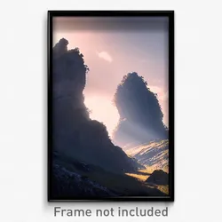 Pixel Art Poster - Massive Fells (8 Bit Psychedelic Trippy Video Game Print)