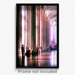 Pixel Art Poster - Wonderful Nave (8 Bit Psychedelic Trippy Video Game Print)
