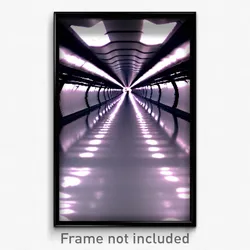 Pixel Art Poster - Glossy Tunnel (8 Bit Psychedelic Trippy Video Game Print)
