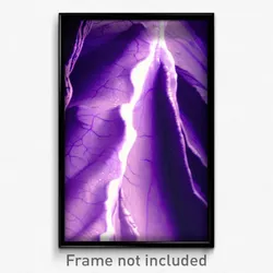 Pixel Art Poster - Purple Vein (8 Bit Psychedelic Trippy Weird Video Game Print)