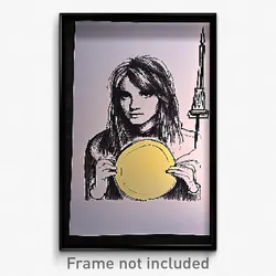 Pixel Art Poster - Rare Drawing (8 Bit Psychedelic Trippy Video Game Print)