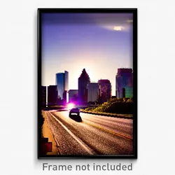 Pixel Art Poster - Advanced Austin (8 Bit Psychedelic Trippy Video Game Print)