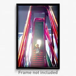 Pixel Art Poster - Major Slide (8 Bit Psychedelic Trippy Weird Video Game Print)