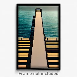 Pixel Art Poster - Vast Dock (8 Bit Psychedelic Trippy Weird Video Game Print)