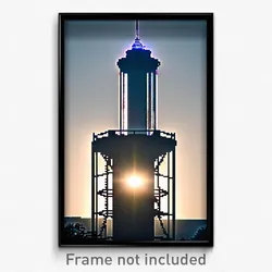Pixel Art Poster - Bright Tower (8 Bit Psychedelic Trippy Video Game Print)