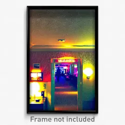 Pixel Art Poster - Silly Hotel (8 Bit Psychedelic Trippy Weird Video Game Print)