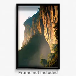 Pixel Art Poster - Classic Gorge (8 Bit Psychedelic Trippy Video Game Print)