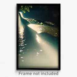 Pixel Art Poster - Dim Stream (8 Bit Psychedelic Trippy Weird Video Game Print)