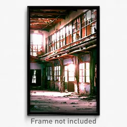 Pixel Art Poster - Quaint Derelict (8 Bit Psychedelic Trippy Video Game Print)