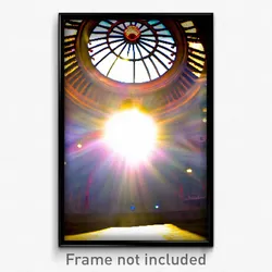 Pixel Art Poster - Sunny Dome (8 Bit Psychedelic Trippy Weird Video Game Print)