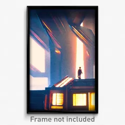 Pixel Art Poster - Important Bay (8 Bit Psychedelic Trippy Video Game Print)