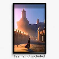 Pixel Art Poster - Classic Citadel (8 Bit Psychedelic Trippy Video Game Print)