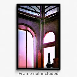 Pixel Art Poster - Standard Paris (8 Bit Psychedelic Trippy Video Game Print)