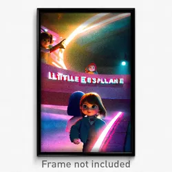 Pixel Art Poster - Little Esplande (8 Bit Psychedelic Trippy Video Game Print)