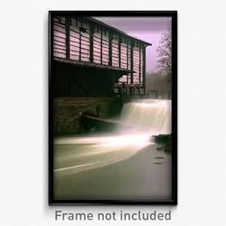 Pixel Art Poster - Dreary Mill (8 Bit Psychedelic Trippy Weird Video Game Print)