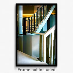 Pixel Art Poster - Modern Balustrade (8 Bit Psychedelic Trippy Video Game Print)
