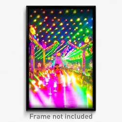 Pixel Art Poster - Bright Festival (8 Bit Psychedelic Trippy Video Game Print)