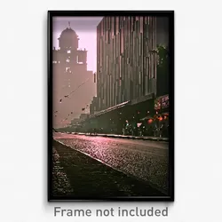 Pixel Art Poster - Drab Mexico City (8 Bit Psychedelic Trippy Video Game Print)