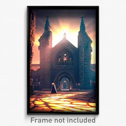 Pixel Art Poster - Agile Priory (8 Bit Psychedelic Trippy Video Game Print)