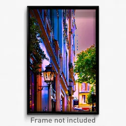 Pixel Art Poster - Outlandish French City (8 Bit Psychedelic Video Game Print)