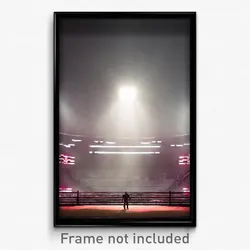 Pixel Art Poster - Dreary Arena (8 Bit Psychedelic Trippy Video Game Print)