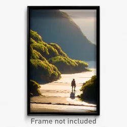 Pixel Art Poster - Ordinary Promontory (8 Bit Psychedelic Video Game Print)
