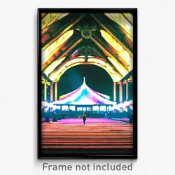 Pixel Art Poster - Bold Pavillion (8 Bit Psychedelic Trippy Video Game Print)