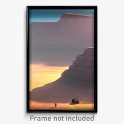 Pixel Art Poster - Empty Butte (8 Bit Psychedelic Trippy Weird Video Game Print)