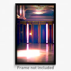 Pixel Art Poster - Drab Ballroom (8 Bit Psychedelic Trippy Video Game Print)