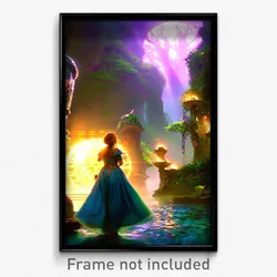 Pixel Art Poster - Enchanted Empire (8 Bit Psychedelic Trippy Video Game Print)