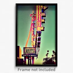 Pixel Art Poster - Quirky Los Angeles (8 Bit Psychedelic Video Game Print)