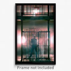 Pixel Art Poster - Zealous Prison (8 Bit Psychedelic Trippy Video Game Print)