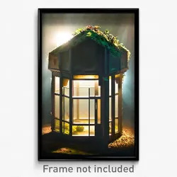 Pixel Art Poster - Frightening Terrarium (8 Bit Psychedelic Video Game Print)