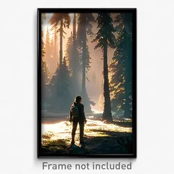 Pixel Art Poster - Noteworthy Wilderness (8 Bit Psychedelic Video Game Print)