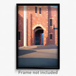 Pixel Art Poster - Pretty Brickyard (8 Bit Psychedelic Trippy Video Game Print)