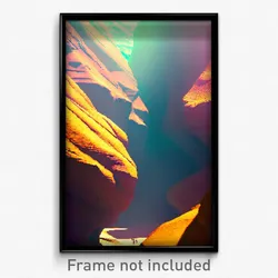 Pixel Art Poster - Extra Small Canyon (8 Bit Psychedelic Video Game Print)