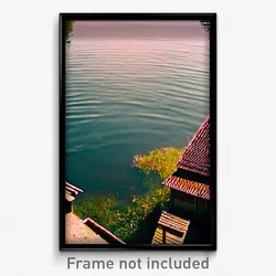 Pixel Art Poster - Elderly Backwater (8 Bit Psychedelic Trippy Video Game Print)