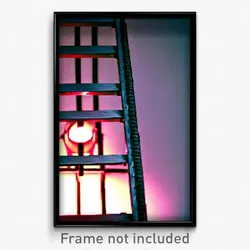Pixel Art Poster - Rubbery Ladder (8 Bit Psychedelic Trippy Video Game Print)